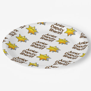 Junior Deputy Sheriff Paper Plate