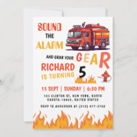 Junior Firefighters Fun Fire Truck Birthday Party