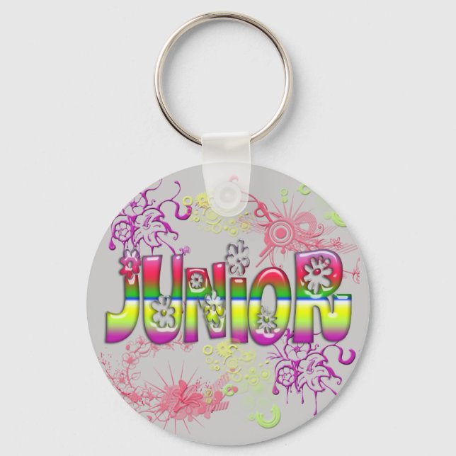 Junior - Flowers 2 Key Ring (Front)