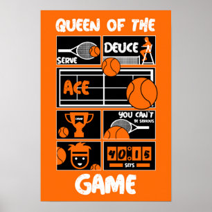 Junior Girls Tennis Player    Poster