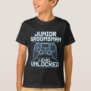 Junior Groomsman Level Unlocked Wedding Party Groo T-Shirt