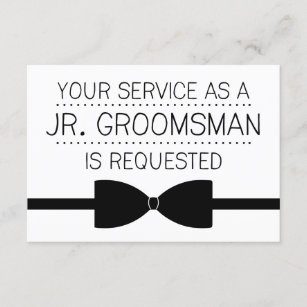 Junior Groomsman Request   Groomsmen Invitation
