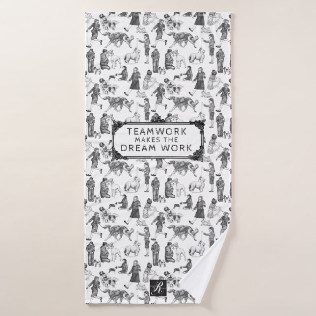 JUNIOR Handlers Dog Show Toile Bath Towel (Bath Towel)