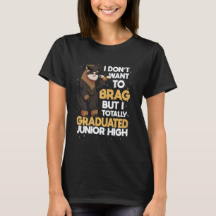 Junior High Grad Can I Go Back To Bed Now Sloth Gr T-Shirt