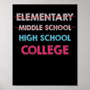 Junior High Graduation Middle School Graduation Poster