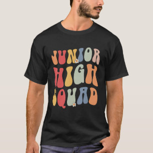 Junior High Squad Teacher Rainbow Back To School T-Shirt