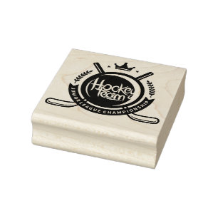 Junior league hockey rubber stamp