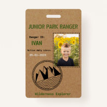 Junior Park Ranger Birthday Party Badge