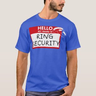 Junior Ring Security Wedding Party ID Tag Kids Rin T-Shirt