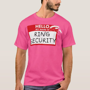 Junior Ring Security Wedding Party Id Tag Kids Rin T-Shirt