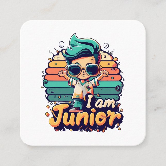 Junior Square Business Card (Front)