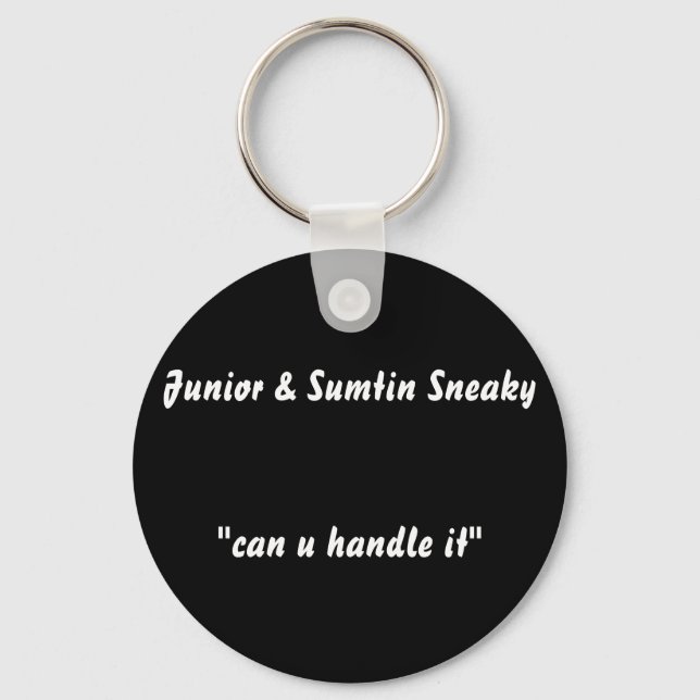 Junior & Sumtin Sneaky Key Ring (Front)
