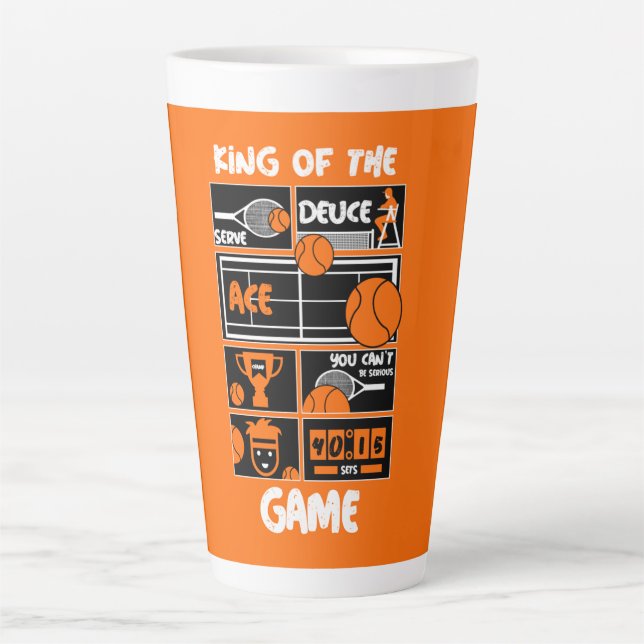 Junior Tennis Player    Latte Mug (Front)
