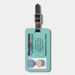 Junior Train Conductor Bag Tag