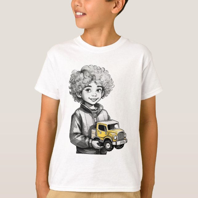 Junior Trucker Unisex Kid's T-Shirt (Front)