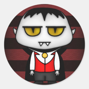 Junior Vampire Classic Round Sticker
