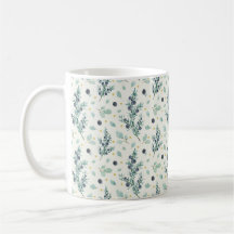 Juniper and berries pattern Mug