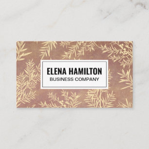 Juniper Branches Texture Background Business Card