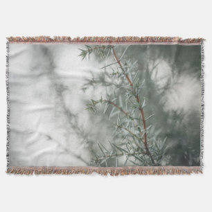 Juniper Nature Photograph Throw Blanket