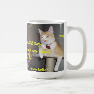 Junipurr helen keller quote mug with multiple pics