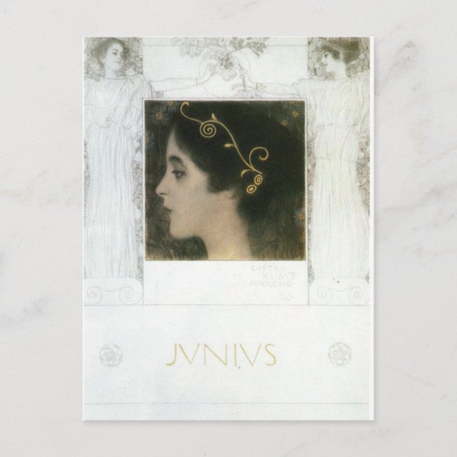Junius by Gustav Klimt Postcard (Front)