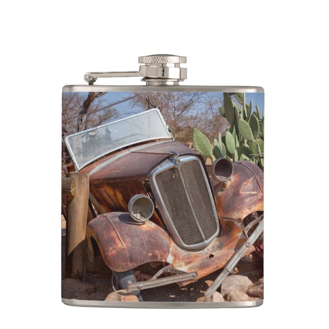 Junk car hip flask (Front)