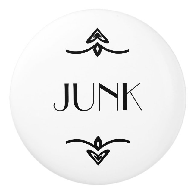 JUNK DRAWER CERAMIC KNOB (Front)