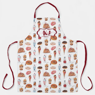 Junk Food Pattern   Dessert and Sweets Apron