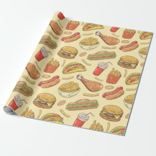 Junk Food Wrapping Paper