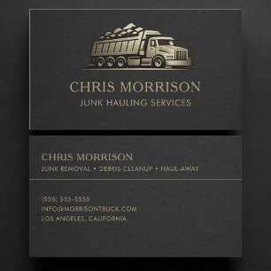 Junk Hauling Services Professional Business Card