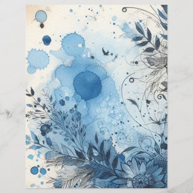 Junk journal ephemera vintage scrapbook paper  (Front)