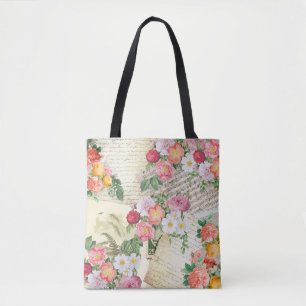 Junk Journal Page Tote Bag