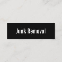 Junk Removal Black and White 2 Sided Promotional 