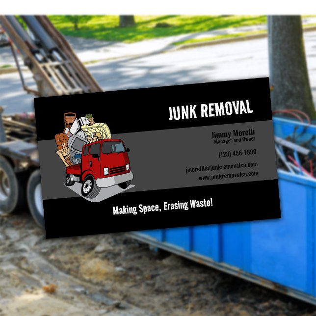 Junk Removal Company Business Card (Creator Uploaded)