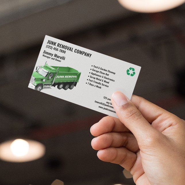 Junk Removal Company Business Card (Creator Uploaded)