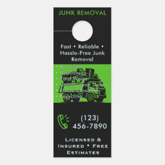 Junk Removal Door Hanger - Custom Residential