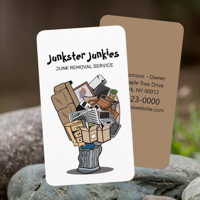 Junk Removal Garbage Hauling Service Business Card (Creator Uploaded)