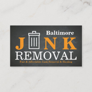 Junk Removal & Hauling Business Card