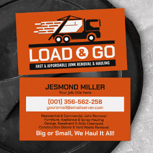 Junk Removal & Hauling Business Card