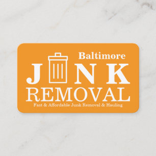 Junk Removal & Hauling Business Card