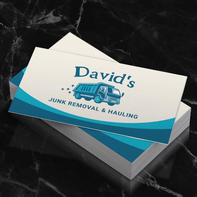 Junk Removal & Hauling Demolition Cleaning Service Business Card (Creator Uploaded)