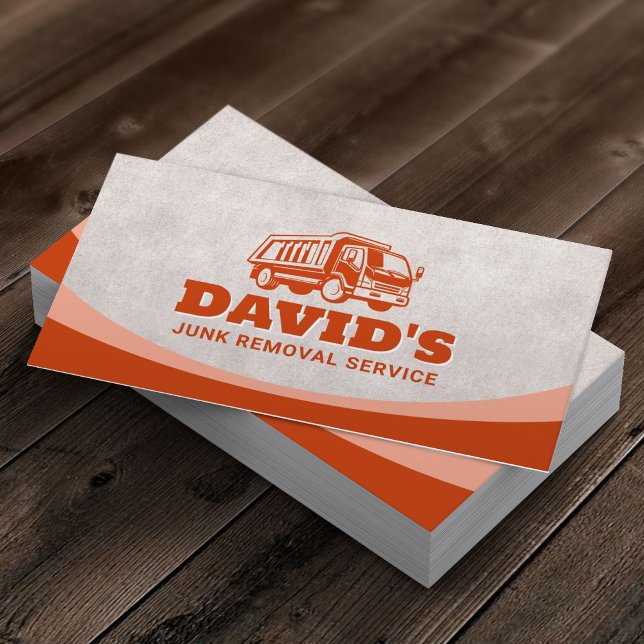 Junk Removal & Hauling Yard Cleaning Service Business Card (Creator Uploaded)