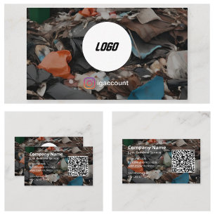 Junk Removal QR Code Logo Business Card