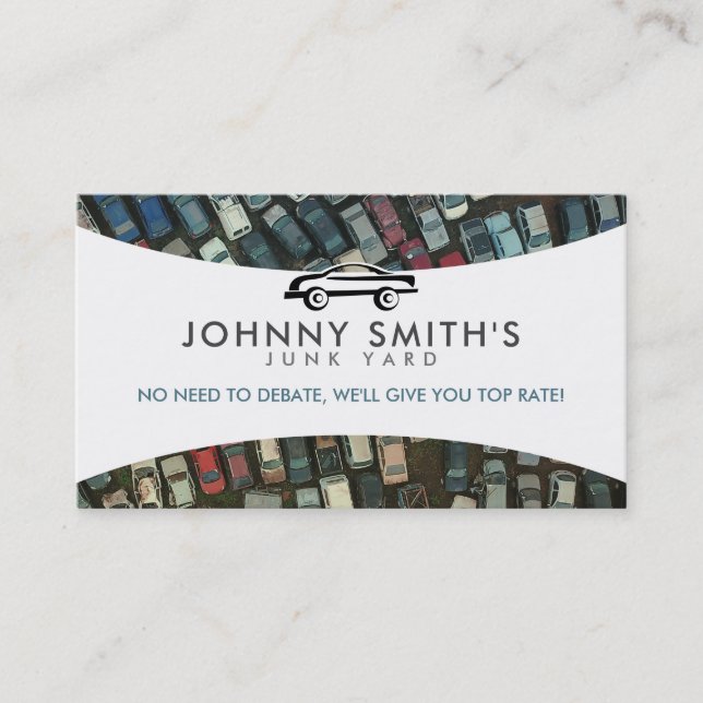 Junk Yard Slogans Business Card (Front)