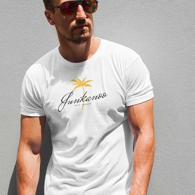 Junkanoo Beach, Bahamas Minimal Vintage Style T-Shirt (Creator Uploaded)