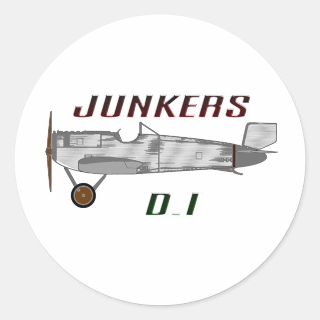 Junkers D.I Classic Round Sticker (Front)