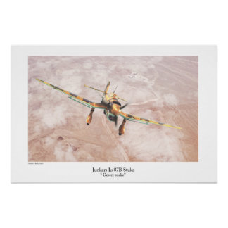 Junkers Ju 87 Stuka "desert snake" Poster