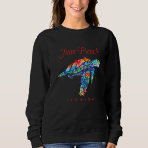 Juno Beach Florida Watercolor Sea Turtle Sweatshirt