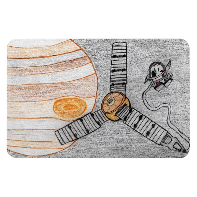 "Juno reaches Jupiter" Magnet (4"x6") (Horizontal)