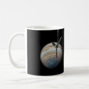 Juno Spacecraft at Planet Jupiter Coffee Mug